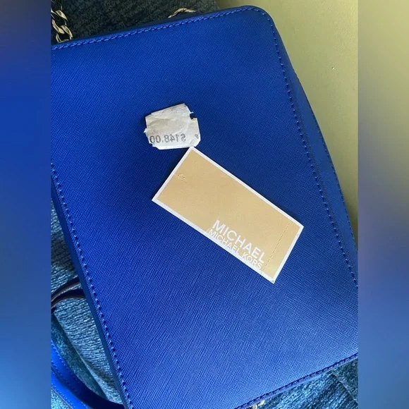 Michael Kors 💙 Vibrant Blue 💙 Jet Set Crossbody Bag - Picture 6 of 11